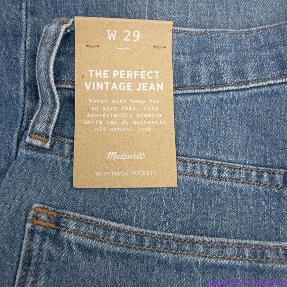 NEW Madewell The Perfect Vintage Jean‎ in Earlside Wash,29 - Picture 13 of 16